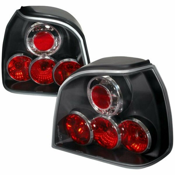 Overtime Altezza Tail Light for 93 to 98 Volkswagen Golf - Black - 12 x 16 x 18 in. OV3744641